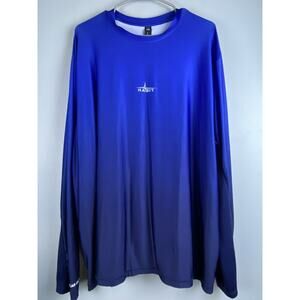 Mens Sz 2XL Habit LS Solar Factor Blue Back Graphic Kayak, Outdoor, Fish Shirt